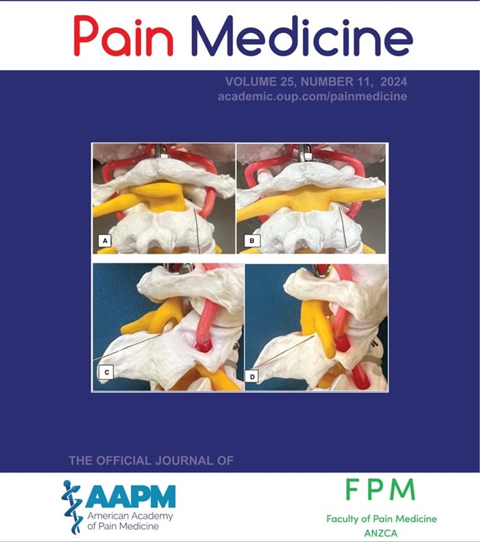 Pain Medicine Journal Cover