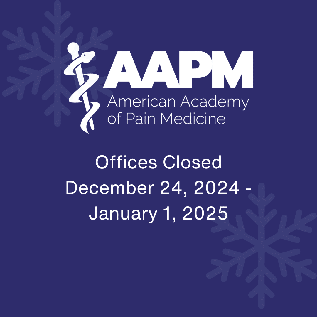 AAPM Offices Closed December 24, 2024 - January 1, 2025.